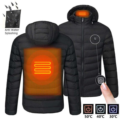 Women , Men Winter Warm USB Heating Jackets Smart Thermostat Control, Waterproof Warm Jackets