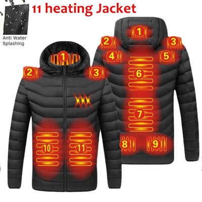 Women , Men Winter Warm USB Heating Jackets Smart Thermostat Control, Waterproof Warm Jackets