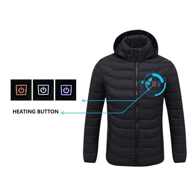 Women , Men Winter Warm USB Heating Jackets Smart Thermostat Control, Waterproof Warm Jackets