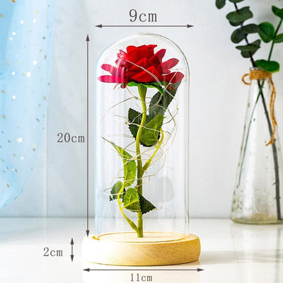 Rose with led light say I love you for all occasions, for romantic moments