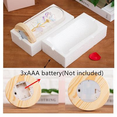 Rose with led light say I love you for all occasions, for romantic moments