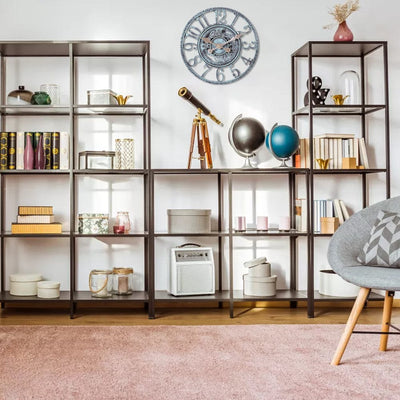 Outdoor Wall Clock Waterproof Vintage Garden Ornament Roman Numeral