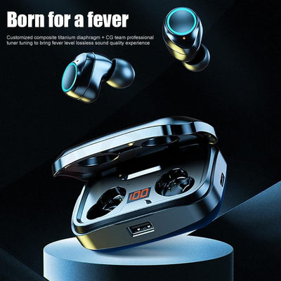 Wireless Headphone, Waterproof Earbuds Headsets With Micro phone