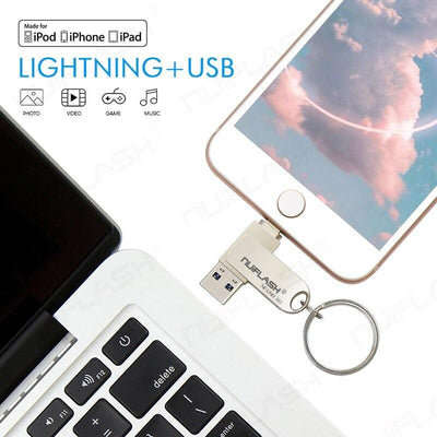 Usb Pendrive For iPhone's need more storage Save on Pendrive., No need to upgrade for memory space.  Transfer between devices