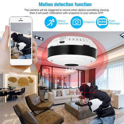 Security Camera 360 Degree Panoramic Fisheye IP Camera Night Vision CCTV Surveillance Camera