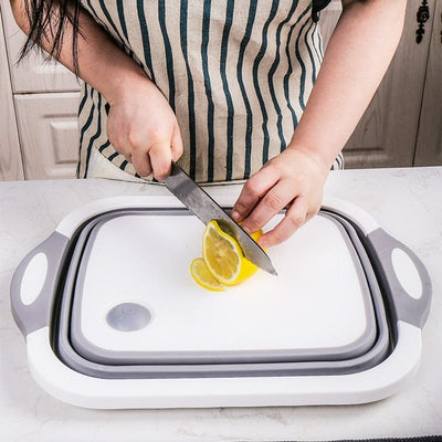 Cutting Board Foldable Washing Baskets|