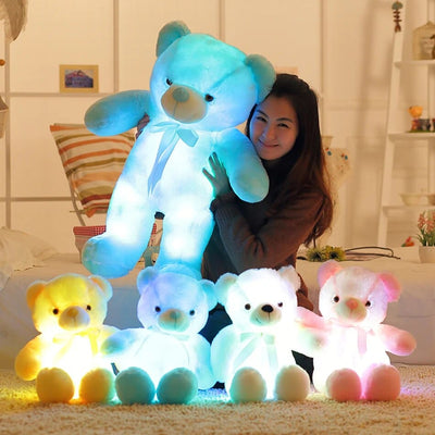 Embrace the Glow of Our Led Teddy Bears  Get yours now and  brighten up your nights  with the warm comforting glow