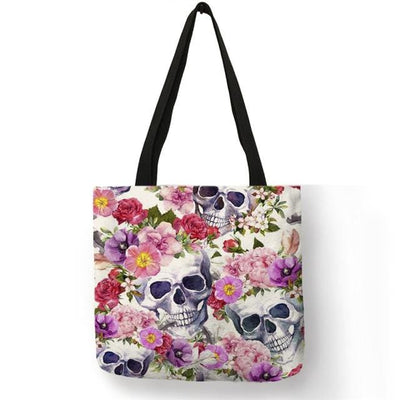 Sugar Skull Girl Shopping Bags great design allows you to show you have style and taste
