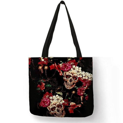 Sugar Skull Girl Shopping Bags great design allows you to show you have style and taste