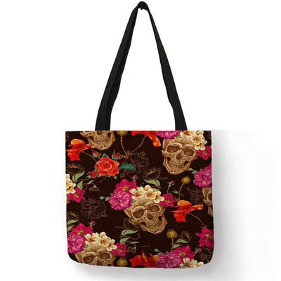 Sugar Skull Girl Shopping Bags great design allows you to show you have style and taste