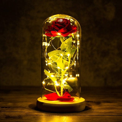 Rose with led light say I love you for all occasions, for romantic moments