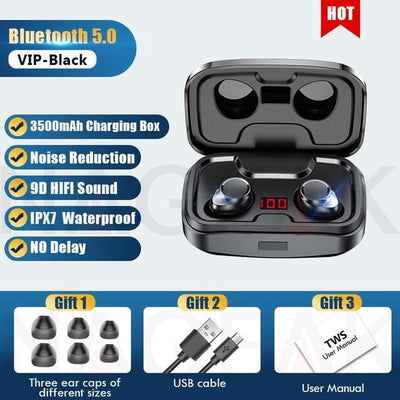 Wireless Headphone, Waterproof Earbuds Headsets With Micro phone