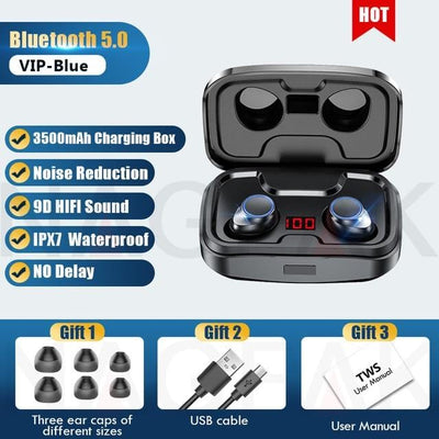 Wireless Headphone, Waterproof Earbuds Headsets With Micro phone