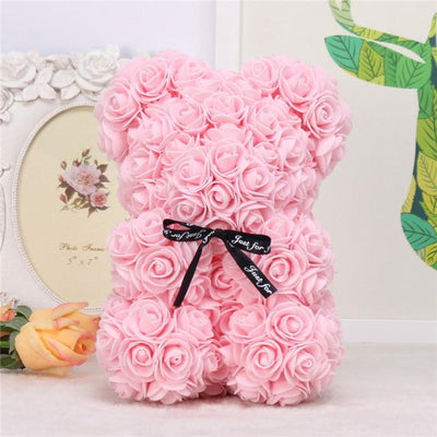 Rose Bear With Box