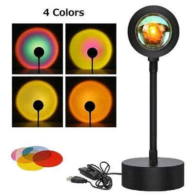 Selfie Light, Sunset Projection Lamp.  Night Light for children. Great for Pictures, Romantic settings