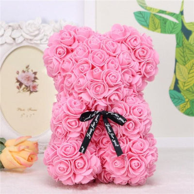 Rose Bear With Box