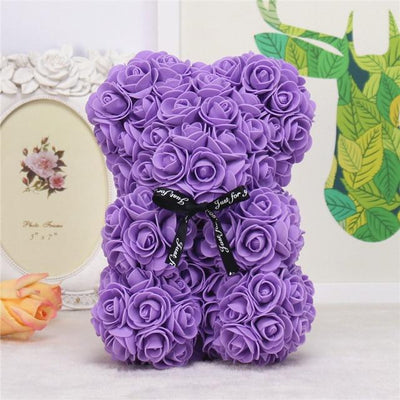 Rose Bear With Box