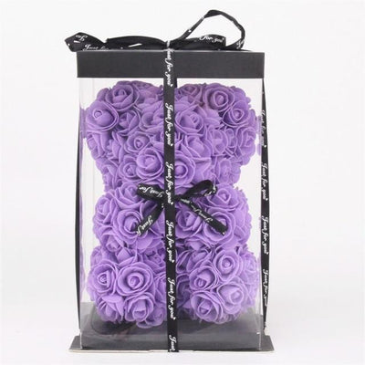 Rose Bear With Box