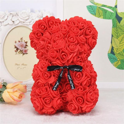 Rose Bear With Box
