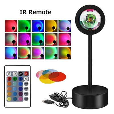 Selfie Light, Sunset Projection Lamp.  Night Light for children. Great for Pictures, Romantic settings
