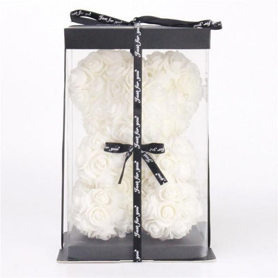 Rose Bear With Box