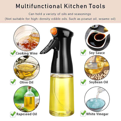 New Oil Sprayer Bottle For Healthy living starts with controlling the amount of oil in your food. Using mist oil instead of pouring. Easy Refill bottle.