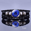 Zodiac Signs  Charm Bracelet Men Women Fashion Multilayer leather Bracelet & Bangle Birthday