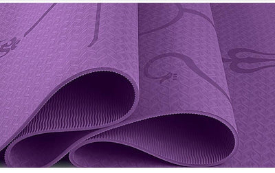 Yoga Mat with Position Line Non Slip Carpet Mat For Beginner and experts easy storage