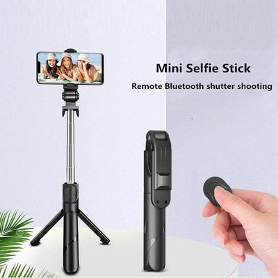 Bluetooth  Selfie Stick Mini Tripod Extendable with light Remote shutter