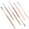 （6pcs set） Stainless Steel Ear Pick Ear Wax Remover Cleaner Tool Rose Gold