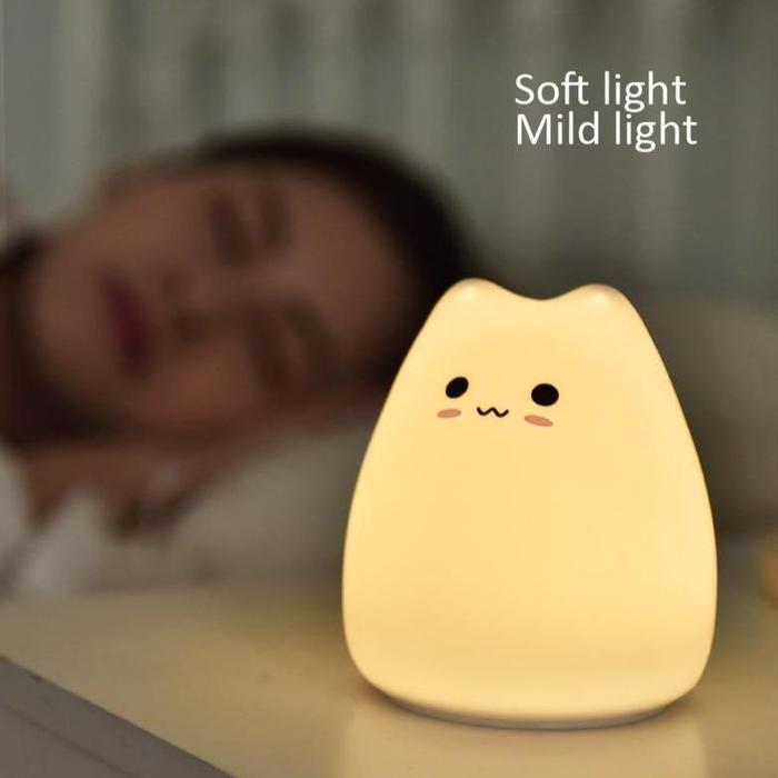 Night Light for Children or Mood Setting   Cute Cat Lamp