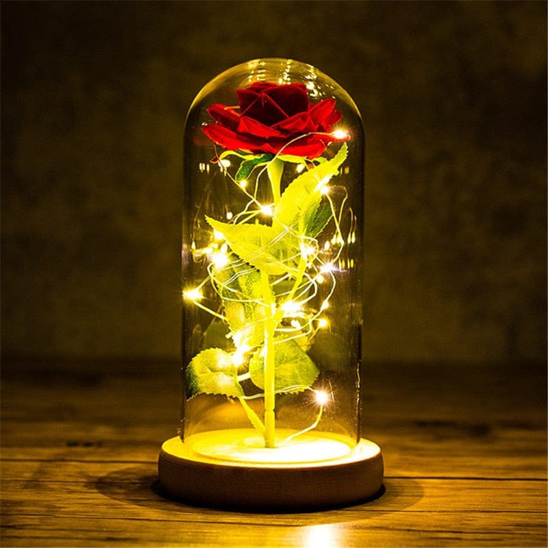 Rose with led light say I love you for all occasions, for romantic moments