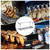 BBQ Beef Chicken Leg Wing Grill Rack Stainless Steel Barbecue Drumsticks Holder Smoker Oven Roaster Stand With Drip Pan| |