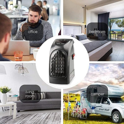 Portable Fan Heater  Handy For Traveling No More Cold Hotel Rooms. Ladies, Baby Changing Rooms, Man Cave, Stay Warm Anywhere