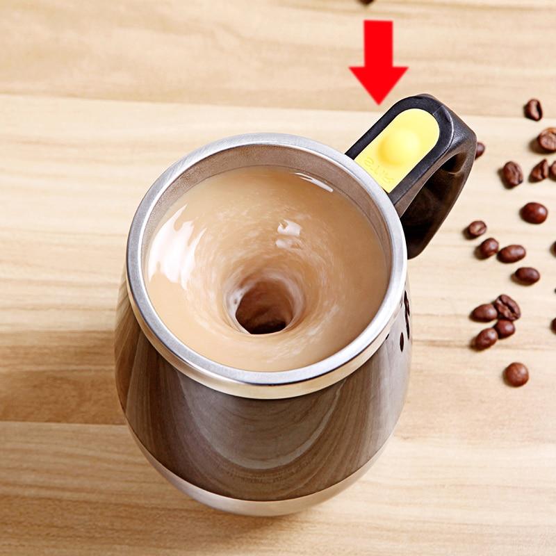 Electric Hot Self Stirring Coffee Mug Automatic Self Mixing Spinning Insulated Smart Stainless Steel Home Mixer Milk Whisk Cup|Mugs|