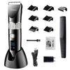 HATTEKER Professional Hair Clipper Ceramic Blade Waterproof Electric Hair Trimmer LED Display Haircut Machine for Men|Hair Trimmers|
