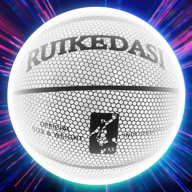 1pc No. 7 Cool Reflective Basketball - Wear-resistant High-bounce  Basketball For Training Competition, Machine Sewing PU Reflective  Basketball, Birthd
