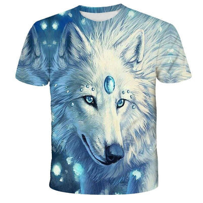 Wolf Printed T shirts Men 3d shirt Fashion Casual