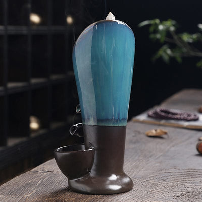 New Torch Design With 20 Cones Waterfall Incense Burner Creative Home Decor