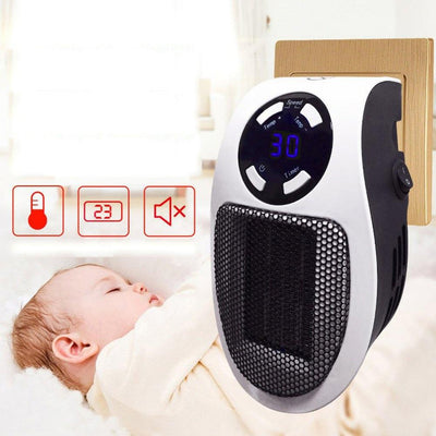 Portable Fan Heater 500W Handy For Traveling No More Cold Hotel Rooms. Ladies, Baby Changing Rooms, Man Cave, Stay Warm Anywhere