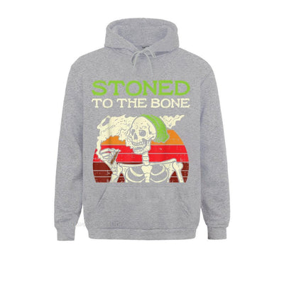 Stoned To The Bone Halloween Hoodie Slim Fit Sweatshirts