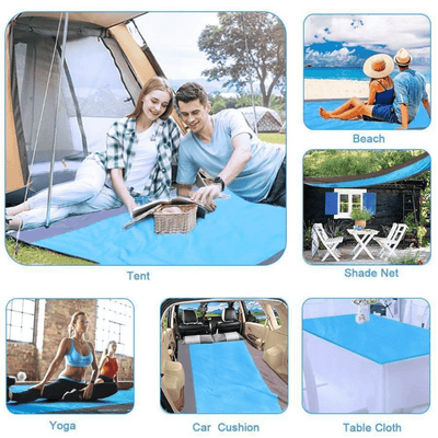 Lightweight Sand Free Beach Mat, Keep the Sand off while enjoying the sun, also great for Picnic time. You will love it Get Yours now!!!