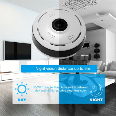 Security Camera 360 Degree Panoramic Fisheye IP Camera Night Vision CCTV Surveillance Camera