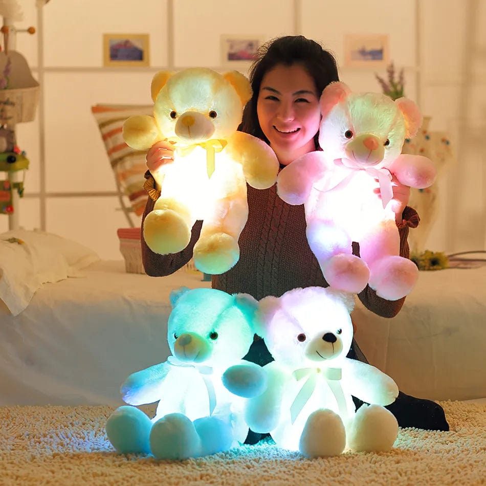 Embrace the Glow of Our Led Teddy Bears  Get yours now and  brighten up your nights  with the warm comforting glow