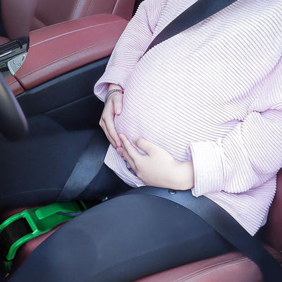 TummySafe™ Pregnancy Seat Belt Adjuster. No More Difficulty Strap in Safe