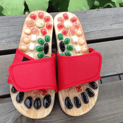 Sliders with Pebble Stone Massage while you walk