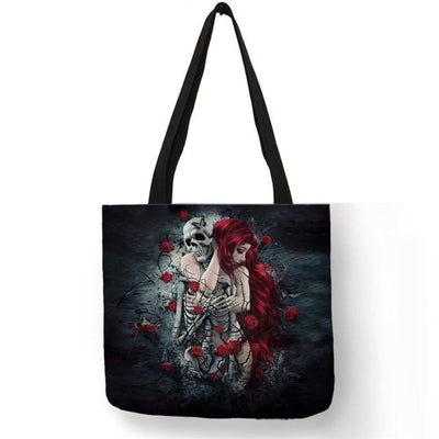 Sugar Skull Girl Shopping Bags great design allows you to show you have style and taste