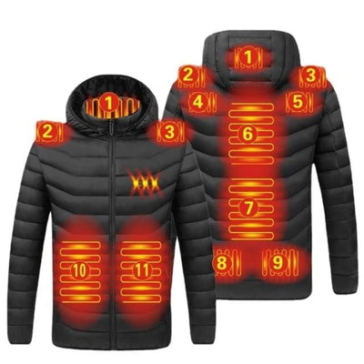 Women , Men Winter Warm USB Heating Jackets Smart Thermostat Control, Waterproof Warm Jackets
