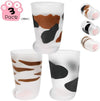 Glass Cup Cat Feet Cups Heat resistant glass Coffee Mugs Cat Paw  Milk Transparent