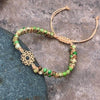 Natural Stone Tree Of Life Charm Bracelets Handmade Beads String Braided Bracelet Yoga Bracelets Jewelry